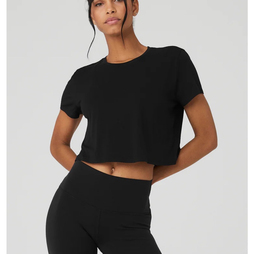 ALO Yoga Black Crop Top